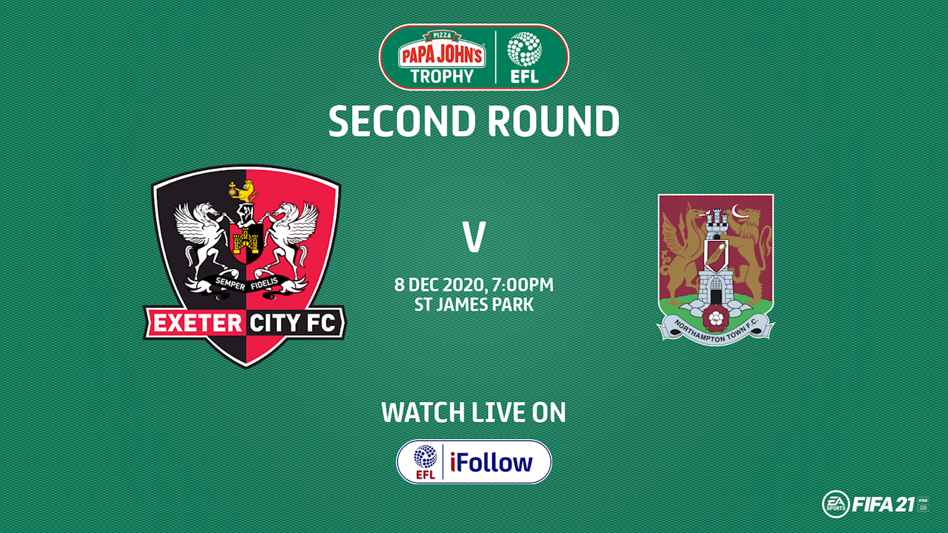 WATCH THE PAPA JOHN'S TROPHY TIE AT EXETER CITY LIVE ON IFOLLOW - News ...